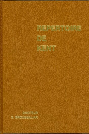 Répertoire de Kent - Docteur Georges Broussalian - Format de poche.