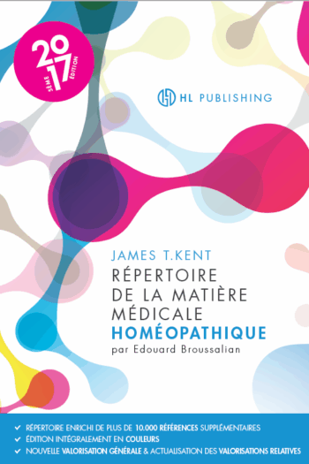 Répertoire Homéopathique de KENT 5 ème édition - Edouard Broussalian